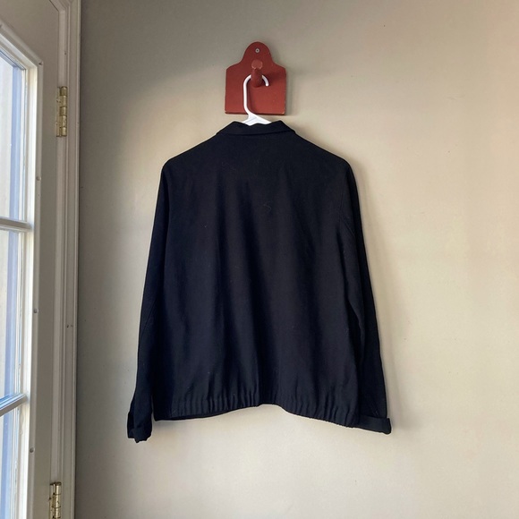 Vintage Saks Fifth Avenue Lightweight Collared Zip Up Jacket Petite L - Picture 4 of 6